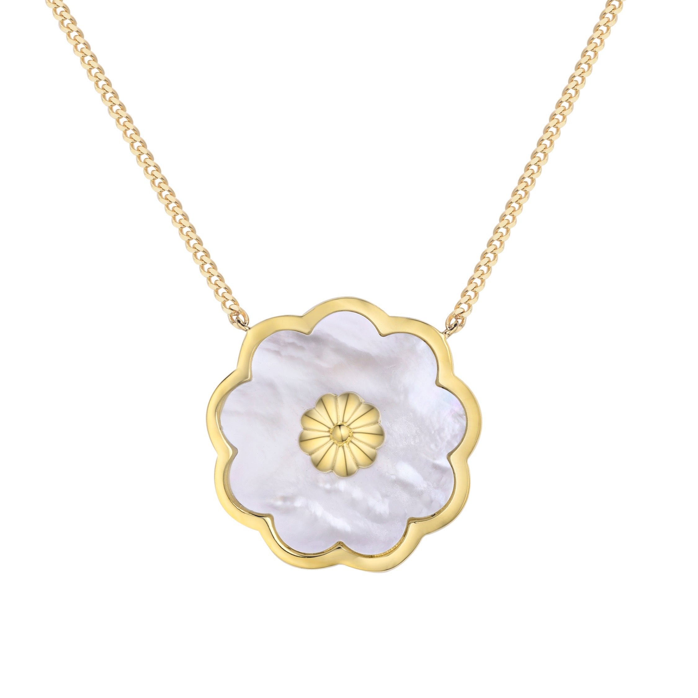 Sweet Blossoms Mother of Pearl Necklace