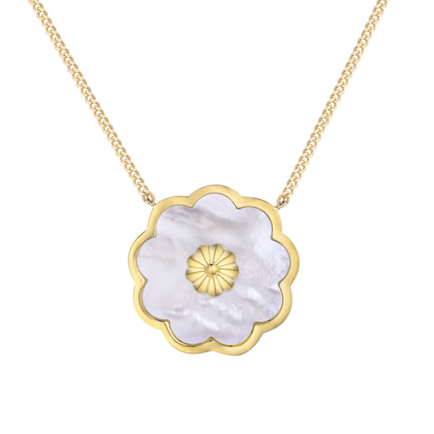 Sweet Blossoms Mother of Pearl Necklace