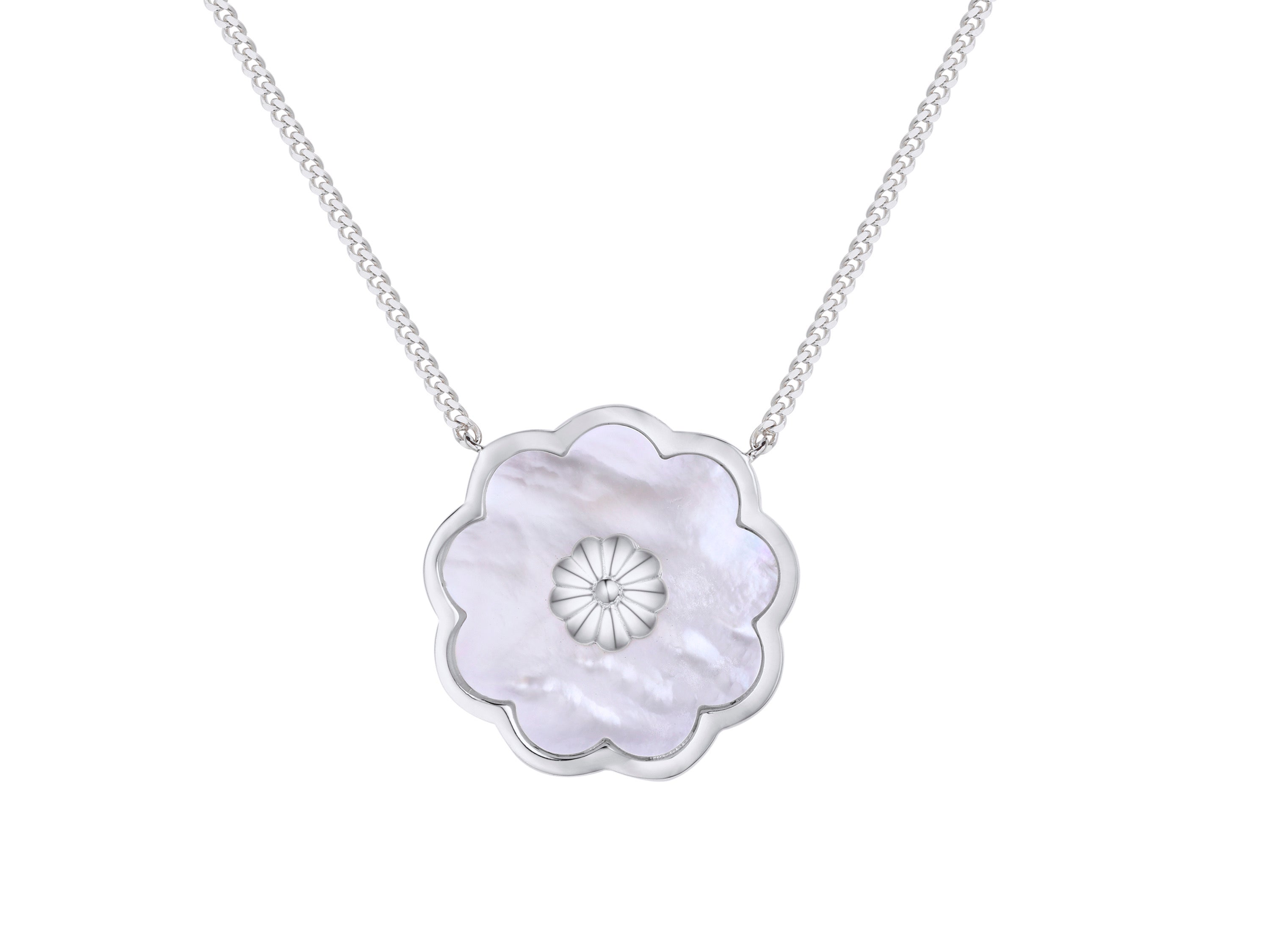 Sweet Blossoms Mother of Pearl Necklace