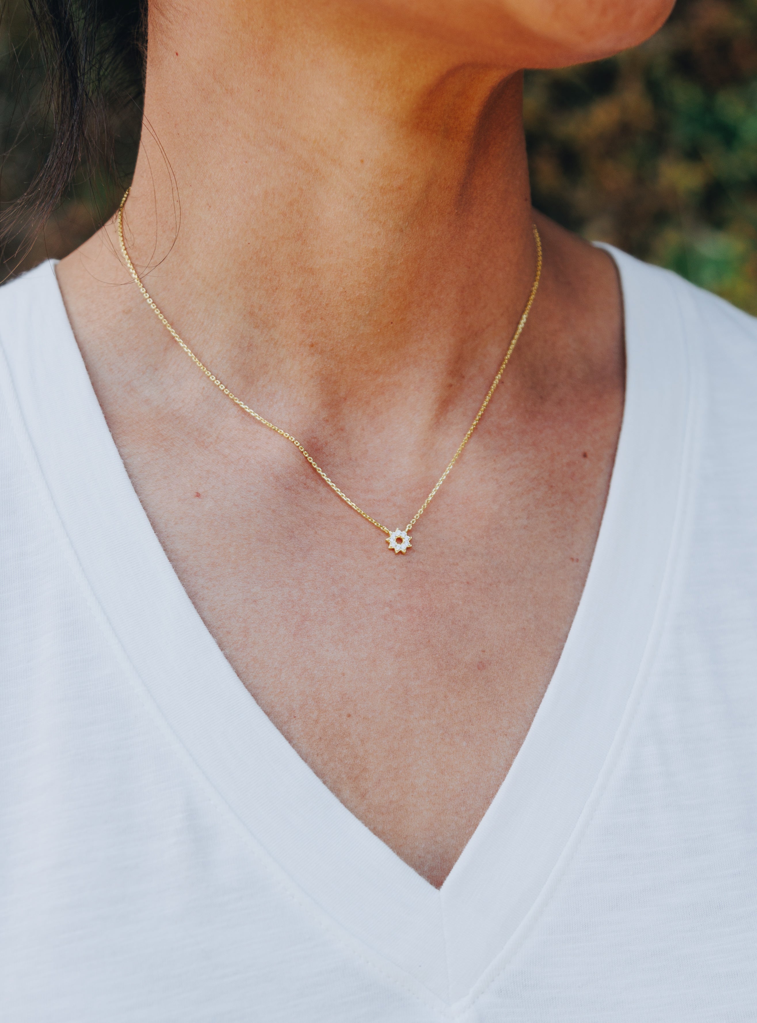 Gold Sunburst Necklace | Elegant Jewelry for Women