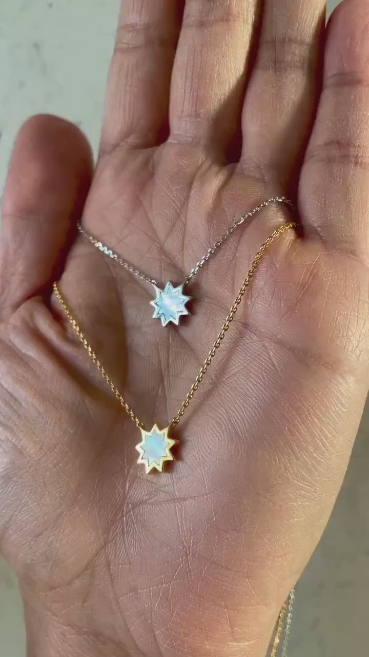 Mother of Pearl Nine Star Necklace