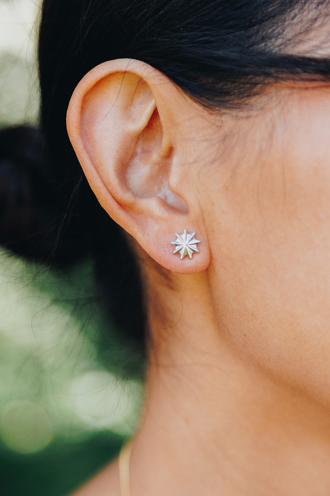 NEW! Baha'i Starburst Stud Earrings