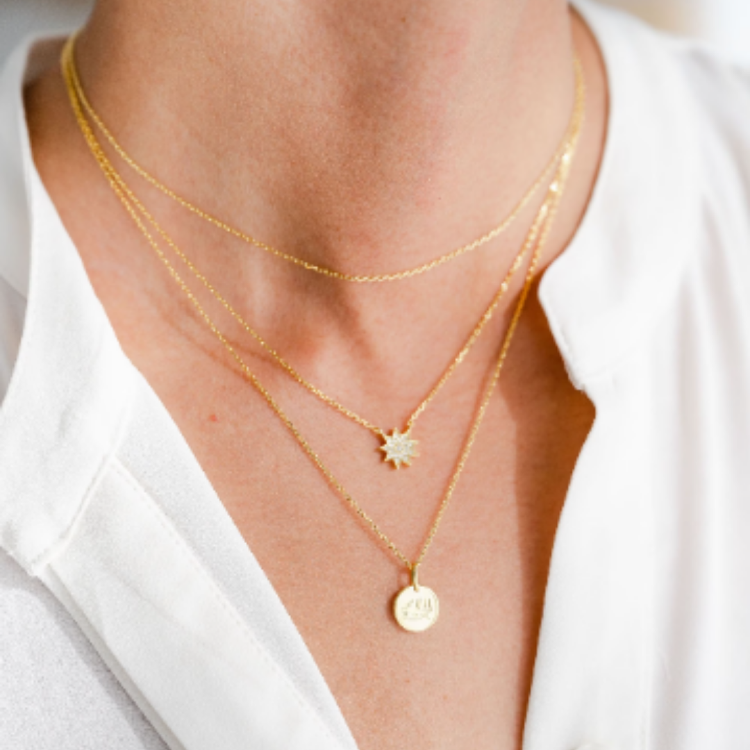 Simple Strands Necklaces Silver Layered Necklaces Nari Jewelry