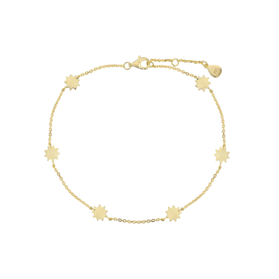 Dainty Bahai Star Satellite Bracelet
