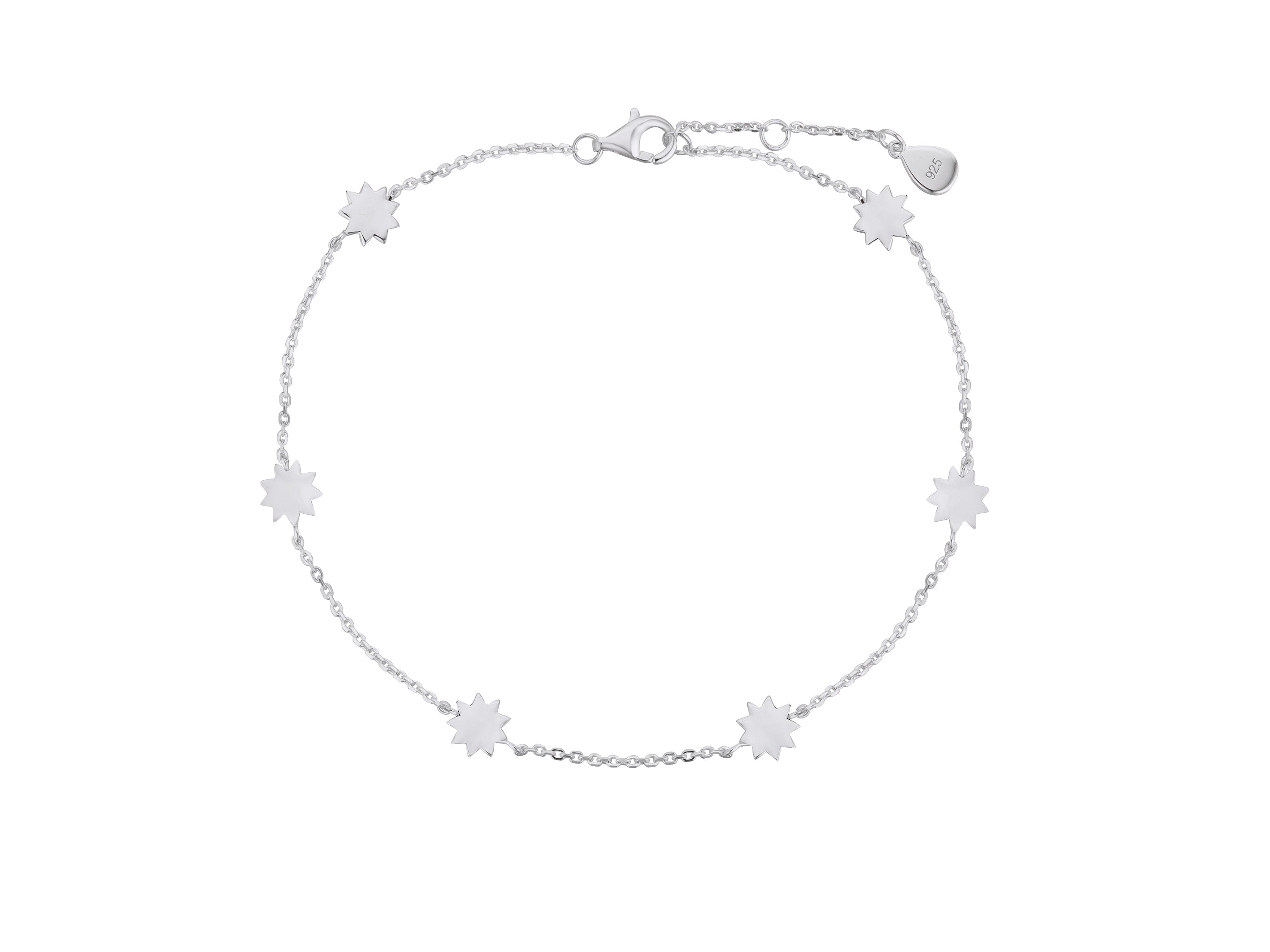 Dainty Bahai Star Satellite Bracelet