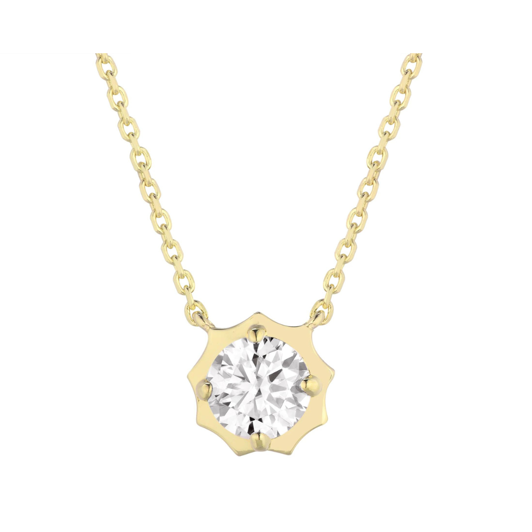 El Sol - Diamond Solitaire Necklace