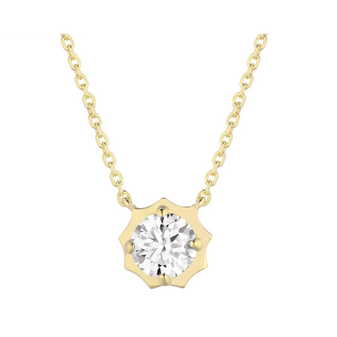 El Sol - Diamond Solitaire Necklace