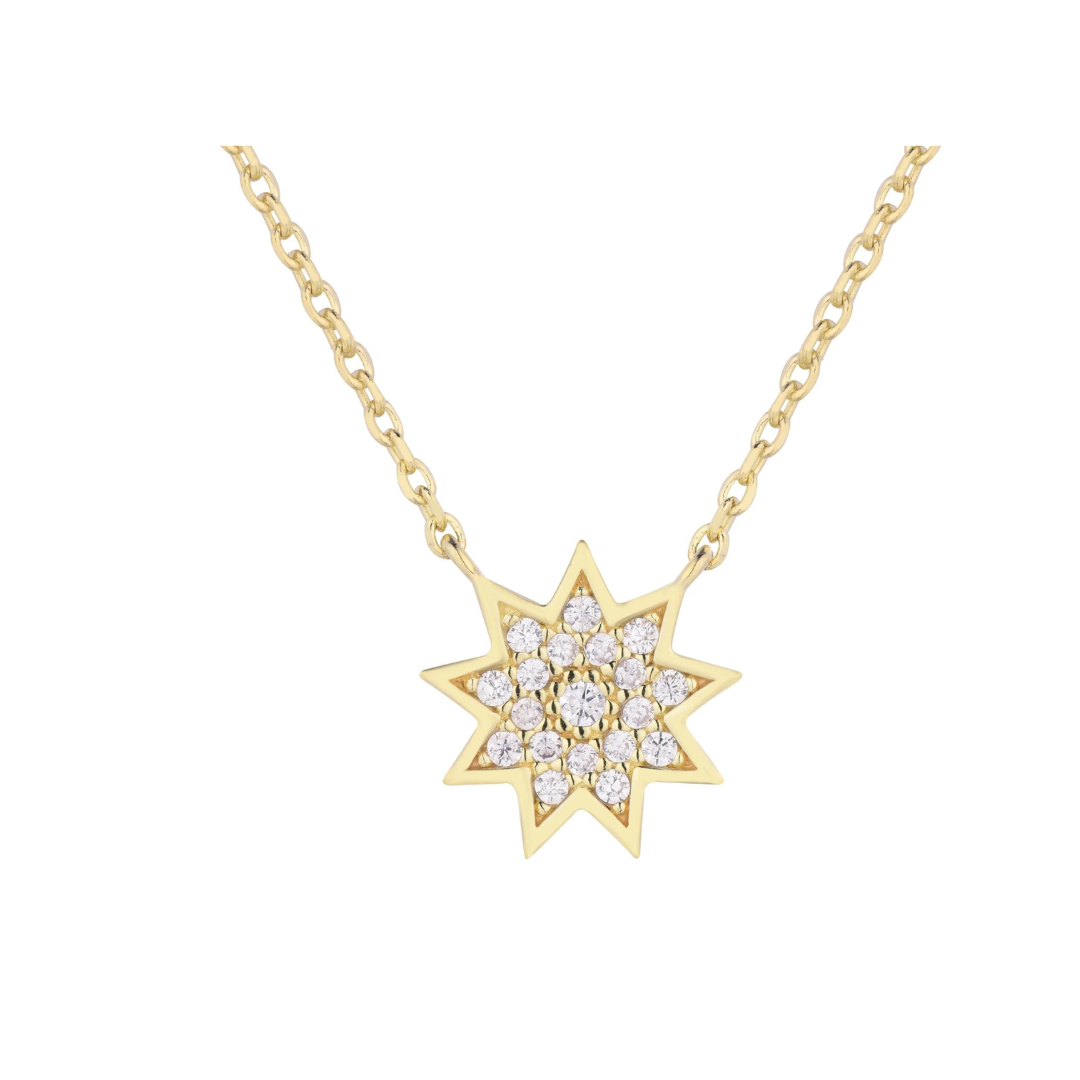 La Estrellita: Dainty Nine Star Necklace