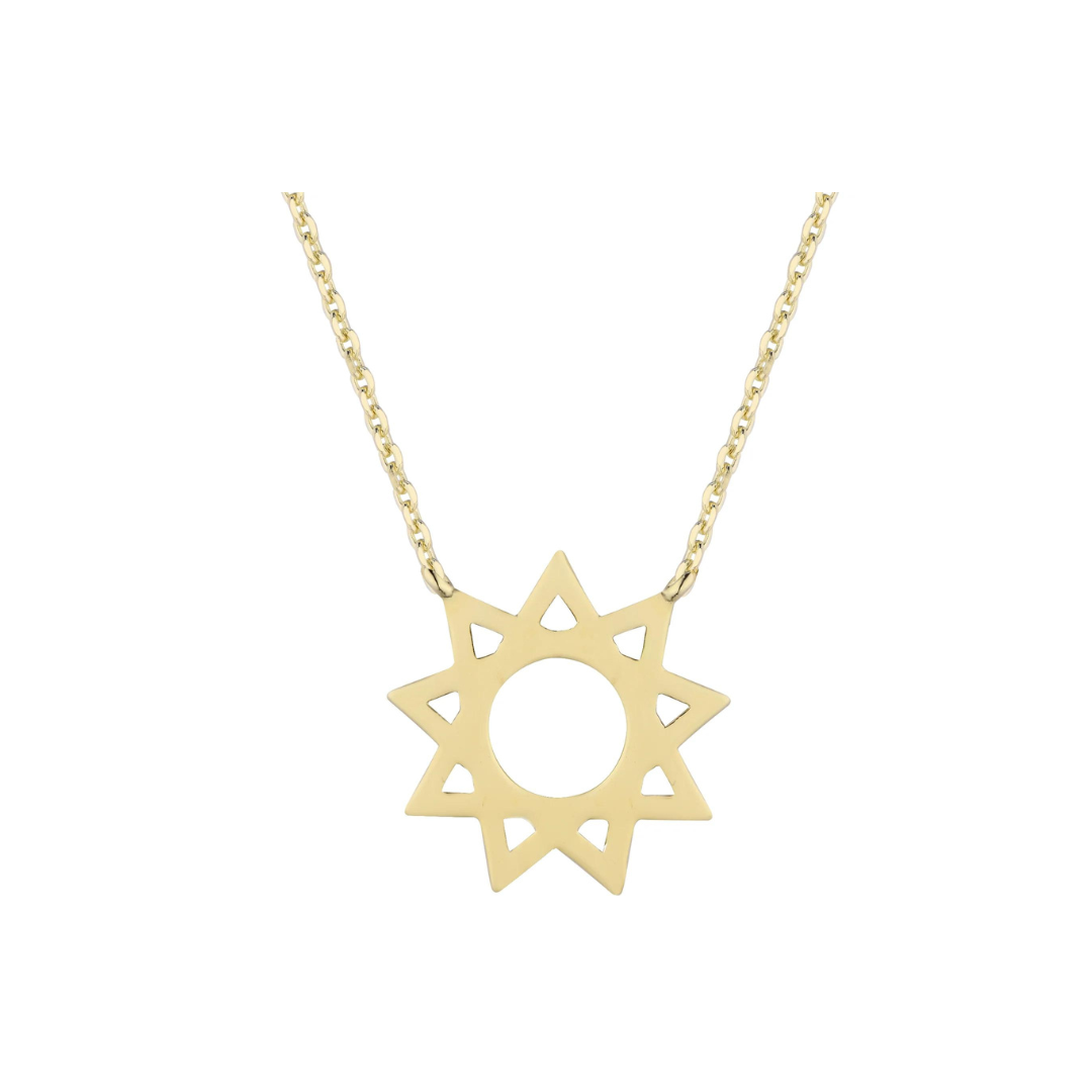 Classic Bahai Nine Star Necklace narijewelry
