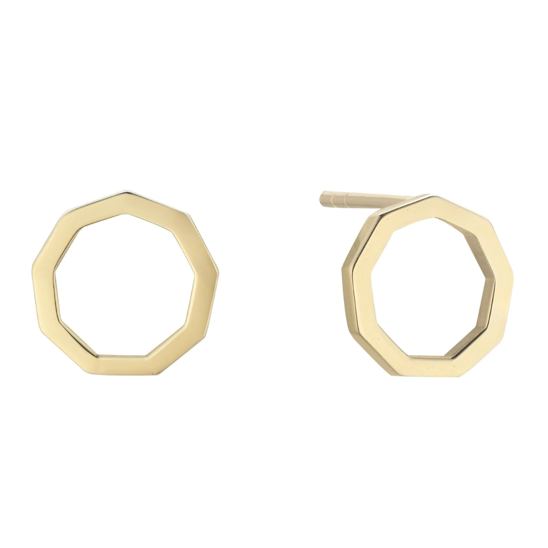 Nonagon Circle of Unity Earrings