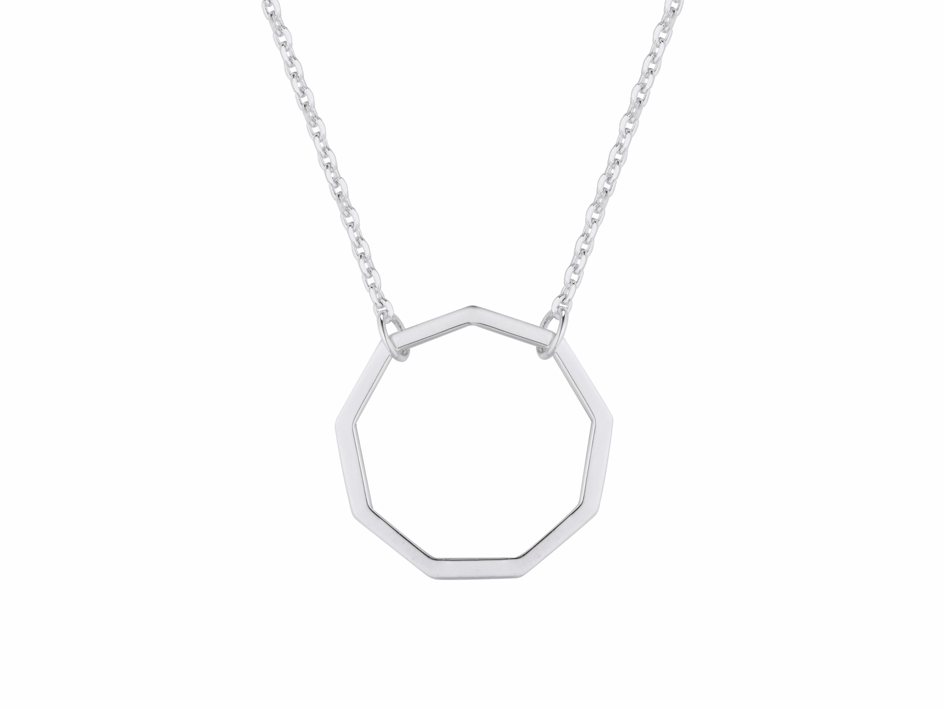 Nonagon Unity Circle Necklace