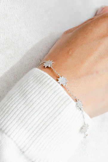 Constellation Set: Necklace, Bracelet & Earrings